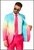 Oppo Suit funky fade men's suit, jacket view. Shop online or instore at Singapore Charlie Cairns Australia.