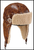 Aviator Hat, Brown Faux Leather Plush Inner Costume Adult Pilot Trapper Ear Flaps Shop online or instore at Singapore Charlie's Cairns Australia.