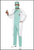 Emergency Medical Doctor 6 Piece Costume for Men's Fancy Dress Parties