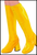 Gogo Boot Covers yellow, Groovy Disco Party, 60s, 70s, 
Shop online or instore at Singapore Charlie Cairns Australia.
