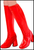 Gogo Boot Covers Red, Groovy Disco Party, 60s, 70s, 
Shop online or instore at Singapore Charlie Cairns Australia.
