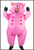 This inflatable pig costume comes with a battery operated fan pack which takes 4x AA batteries (batteries or theatre productions. Shop online or instore at Singapore Charlie Cairns Australia.