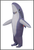 Grey inflatable shark costume shop online or instore at Singapore Charlie costume shop