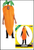 Adult's Carrot Costume, Food, Fancy Dress, Unisex, Shop online or instore at Singapore Charlie Costume Shop in Cairns Australia.