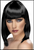 Glam Wig- Black, Short straight with Fringe, Mermaid, Cosplay, Rave, Hens Night, 20s, 80s, Fancy Dress, Shop online or instore at Singapore Charlie Cairns Australia.