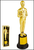 24CM Gold Statue trophy, Medal, Award, Competition, Winner, Prize, Plaque, Victory, Shop online or instore at Singapore Charlie Cairns Australia.