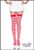 Striped Thigh Hi Assorted Colours - Red