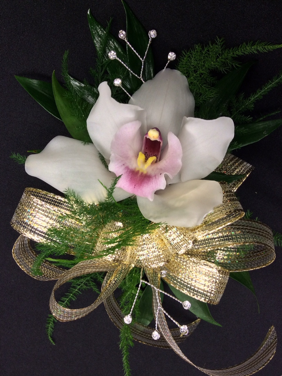 cymbidium orchid corsage