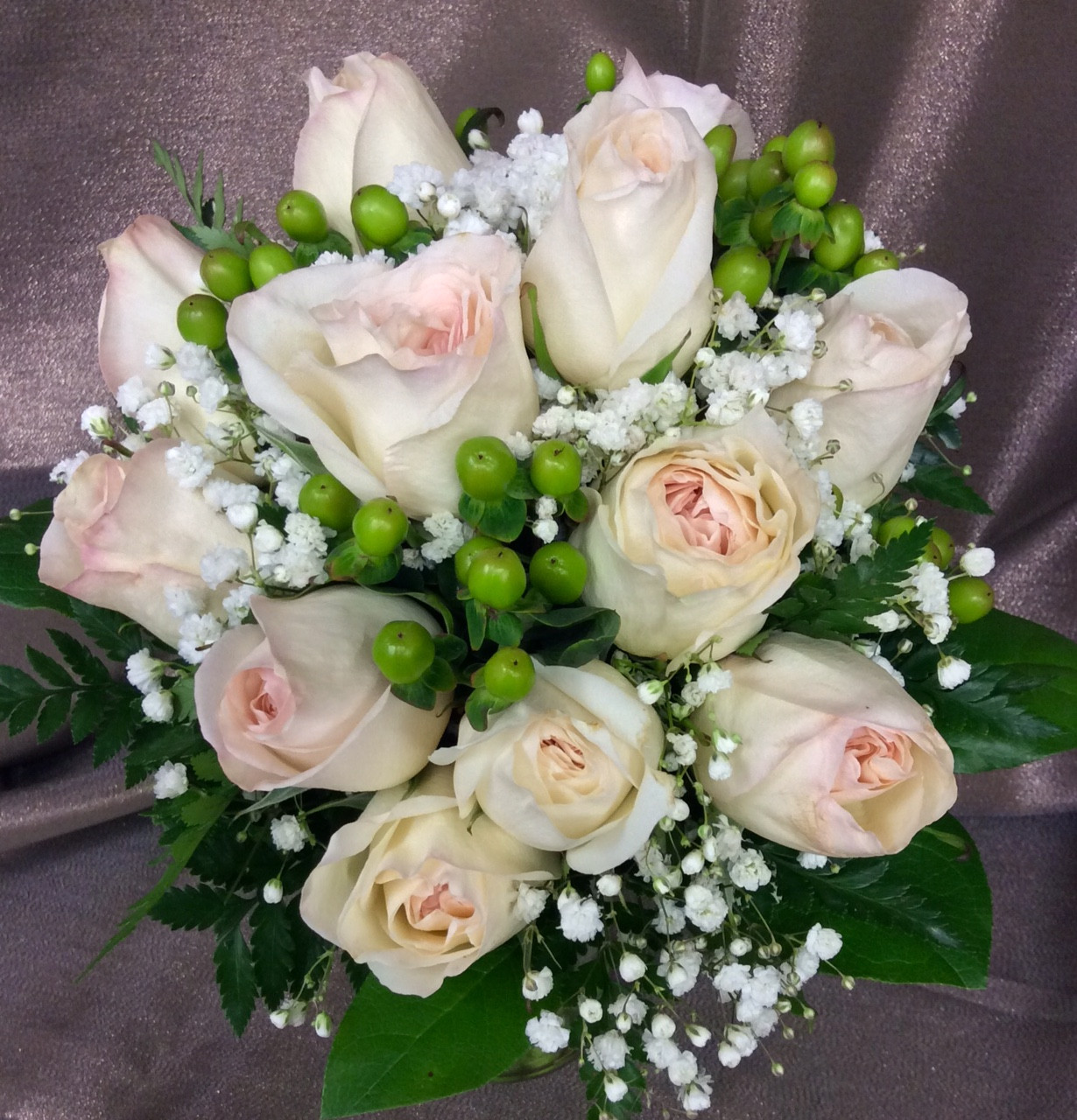 Hand tied bouquet wrap #3 in Cleveland, OH