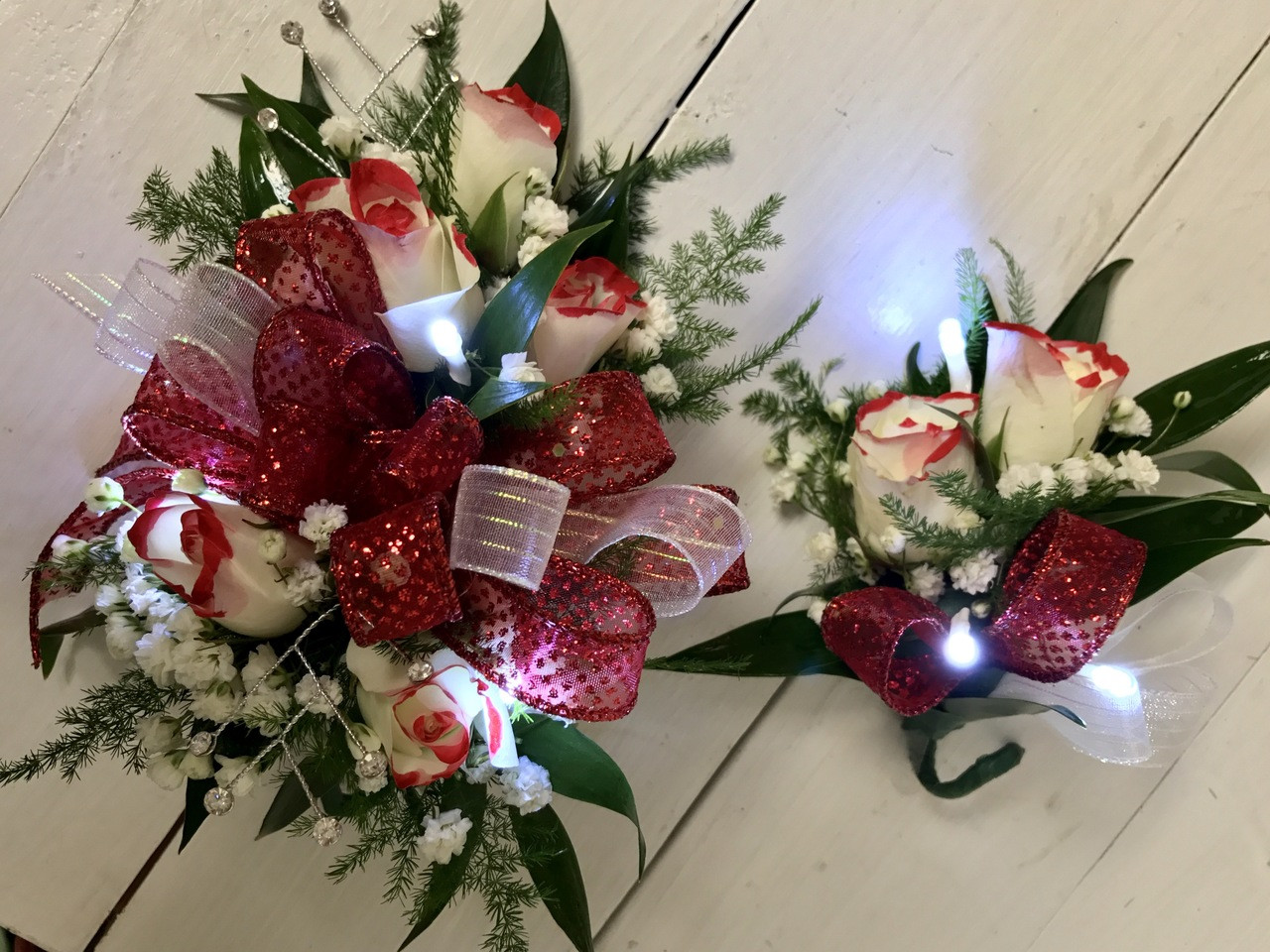 christmas wrist corsage