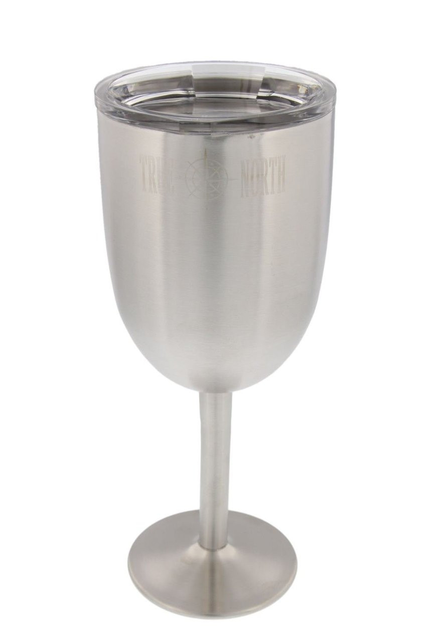 True North Stainless Steel Wine Glass - Centerville Florists