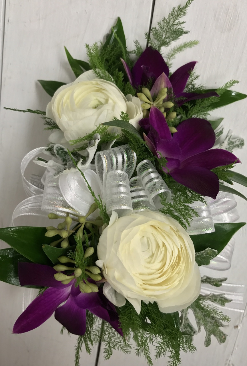 Ranunculus And Orchid Corsage - Centerville Florists