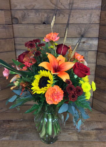 Autumn treasure mixed vase