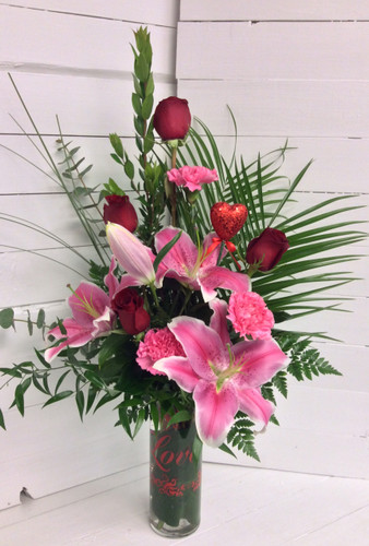 Fresh Love Beautiful Vase Arrangement