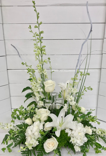 “Stylish Crystal Cross” Arrangement