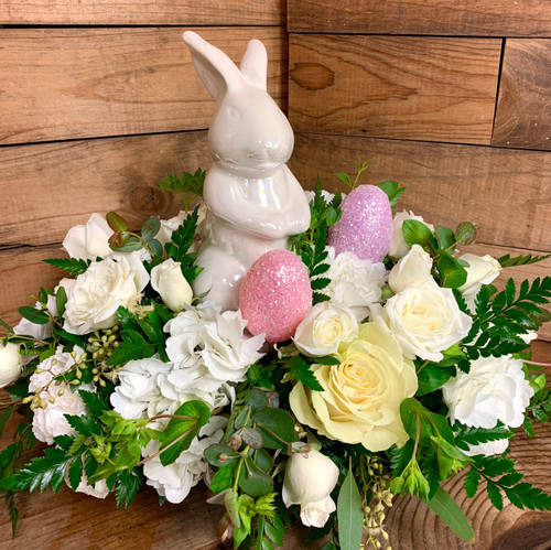 White Bunny Centerpiece