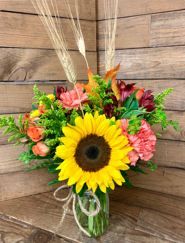 Large Fall Mason Jar Large Fall Mason Jar