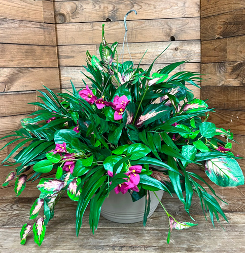 Silk Hanging Basket