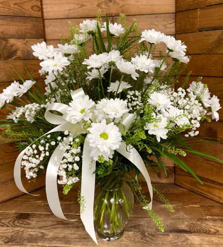 Dozen Long-stemmed Daisies Arranged