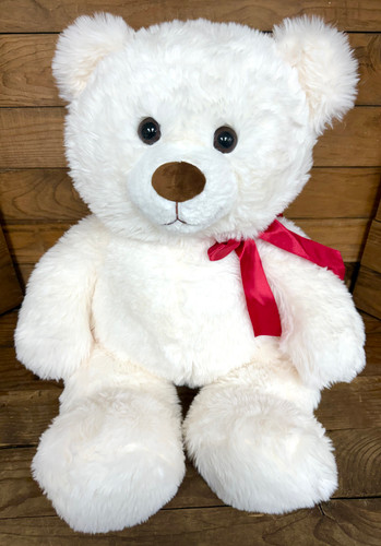 Sweet Heart Snuggles Bear - White