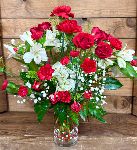 Hearts on Fire with LED lights