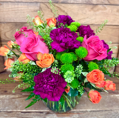 Vivid Jewel Tone Vase