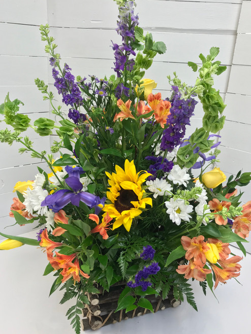 Wildflower Garden Flemish Basket