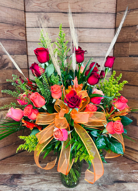 36 Autumn Rose Arrangement