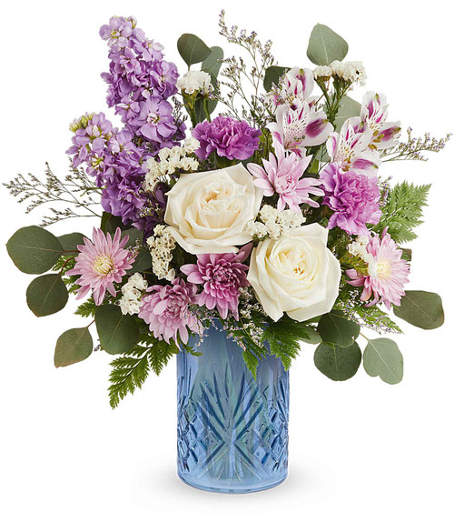 Teleflora's Blue Bliss Bouquet
