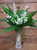 3 Dozen Fresh Cut Lily of the Valley in a Small Lenox Crystal Vase