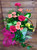 Butterfly Mixed Planter Basket with Vivid Fresh Flowers