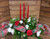 Crimson & Green Evergreen Centerpiece