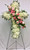 Stunning Cross Fresh Easel with Pastel Rose Adornment