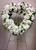 Fresh Open Heart Wreath in Creams and Whites