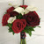 Calla Lily, Black Magic, and Bright Red Bridal Bouquet