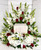 Grand Urn Adornment in Reds and Whites