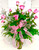 12 Long Stemmed Soft Pink Roses Arranged 