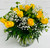 Circular 12 Roses Arrangement