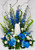 Breathtaking Blues Stunning Urn Adornment 