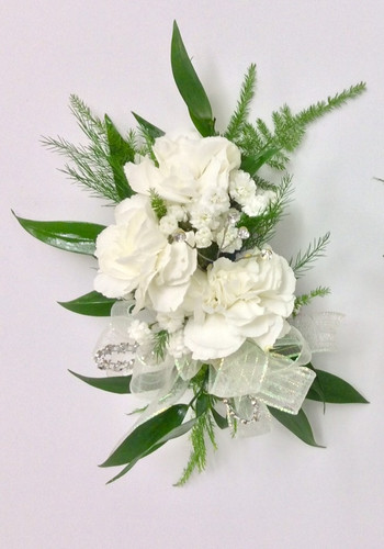 Children's Size Wrist Corsages with Mini Carnations (Kids Size