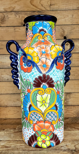 Painted Pottery - Large Vase - Centerville Florists