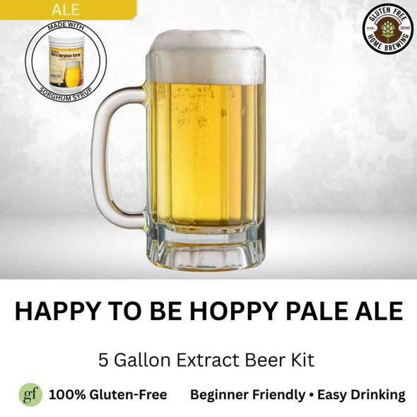 Happy To Be Hoppy Pale Ale | 5 Gallon GF Beer Kit | Extract