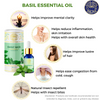 Basil (Sweet) Essential Oil ,100% Pure & Natural, Â FOR ACNE, WRINKLES, HAIR HEALTH, AIR-PURIFICATION, MENTAL CLARITY, 10ml | By Divine Aroma  |  0.34floz