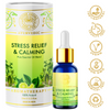 Stress Relief & Calming Essential Oil Blend , 100% natural, FOR RELAXING AFTER A STRESSFUL DAY, 10ml | By Divine Aroma  |  0.34floz