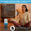 Nag Champa Masala Incense Sticks, Premium Handmade Agarbatti Removes Negative Energy, Reduces Stress, Promotes Relaxation for Meditation Pooja Aromatherapy Yoga|250 g|8.8 Oz
