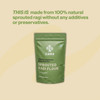 Zama Organics Sprouted Ragi Flour 1kg | 100% Natural Nachni Atta | Gluten Free Finger Millet Flour | No Additives or Preservatives | Low Glycemic Index|35.2Oz|2.2lbs