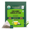 VAHDAM, Organic Himalayan Green Tea Bags (50 Green Tea Bags) Non-GMO, Gluten Free | Naturally High Grown Green Tea | Earthy & Smooth | Resealable Ziplock Pouch | Plant - Based Pyramid Tea Bags|3.52Oz|0.22lbs