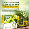 18 Herbs Organics Laxa Health Tea (15 Tea Bags - 21 grams - Duplex Carton - Pack of 4) Herbal Tea With Laxatives For Constipation - Chemical Free Unique Round Detox Tea Bags - Enhances Bowel Movement|6.8288Oz|0.4268lbs
