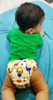 Kindermum Baby Doodle and Colourful Art Cloth Diaper With Quick Dry Organic Cotton Insert, daytime reuseable diaper fits 0-4 years baby - Pack of 2 (Baby Doll Colorfulart)|5.2763744Oz|0.3297734lbs