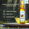 Natureland Organics Kachhi Ghani Pure Mustard Oil|168.96Oz|10.56lbs